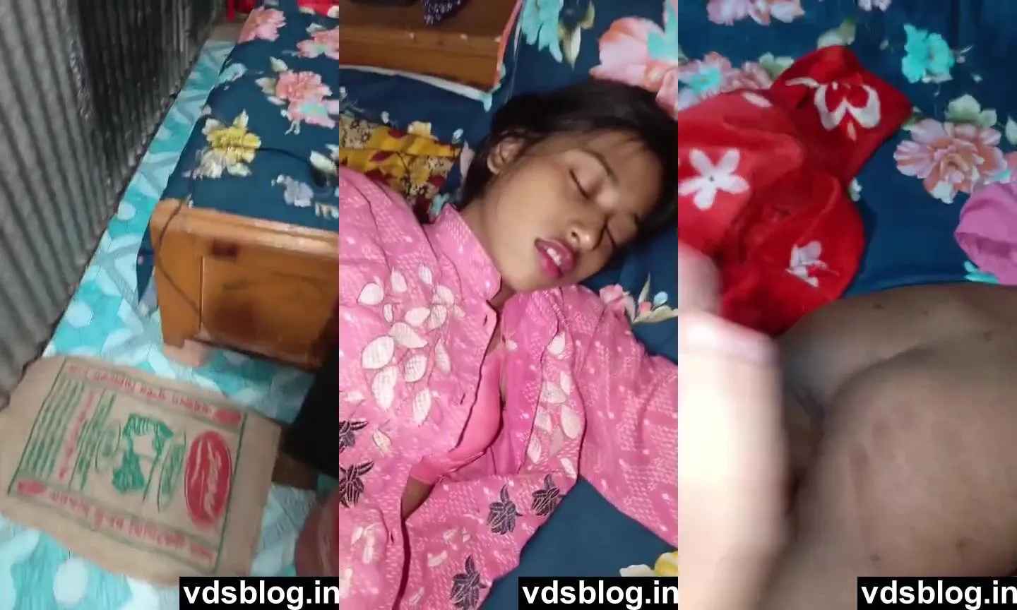 Bangladeshi horny brother shows his sleeping sister's boobs and ass