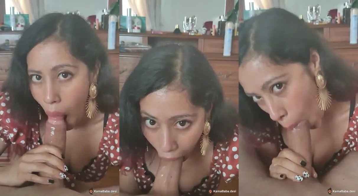 Beautiful desi girl's stunning BJ and hand play makes bf cum fast
