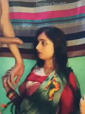 Beautiful Marathi bhabhi in saree lovely sucking hubby's cock