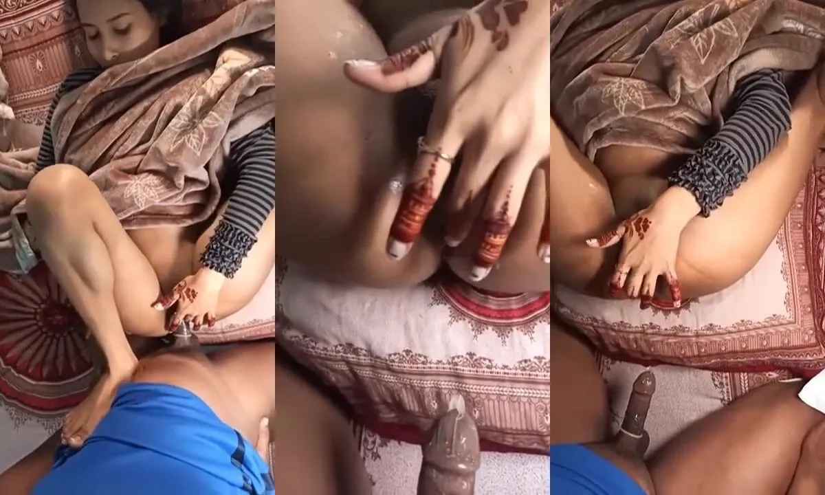 Bengali newly married wife getting drilled tight asshole from hubby