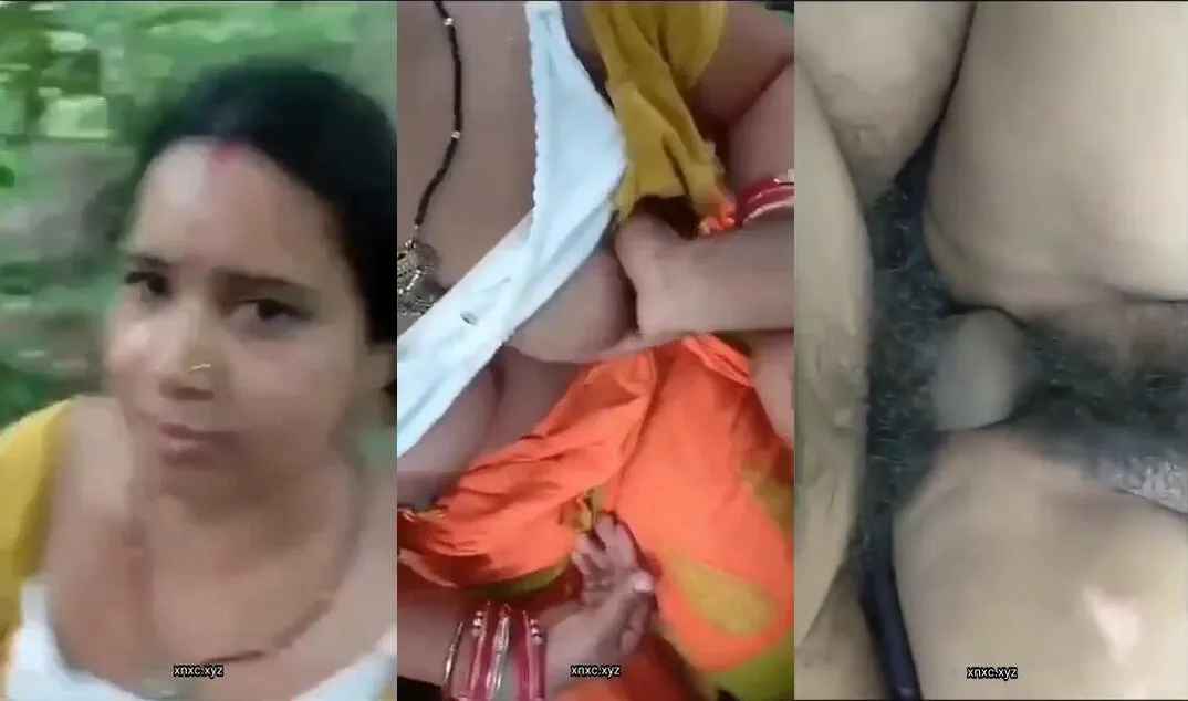 Bengali village boudi sucking dick and fucking with lover in jungle