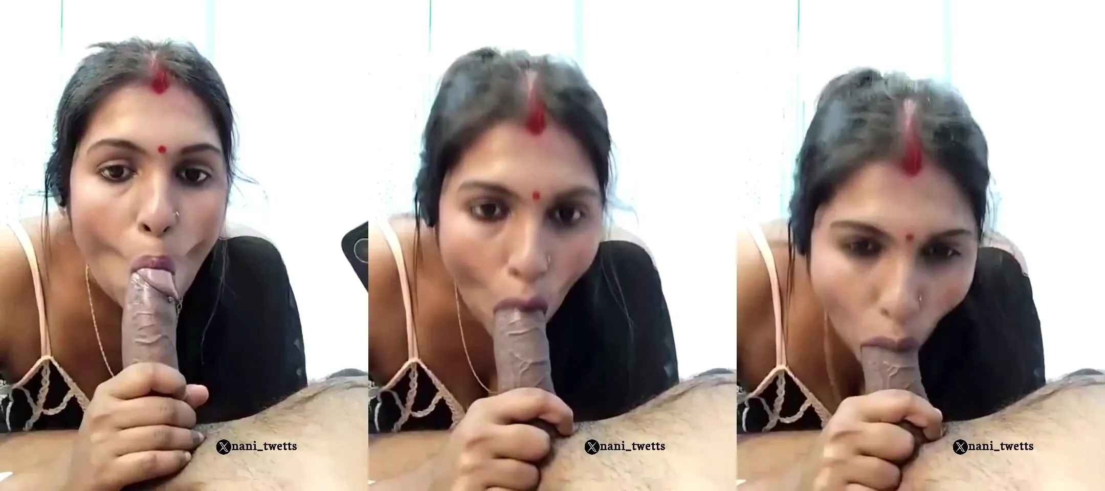 Bhojpuri horny aunty live telecast of deep blowjob