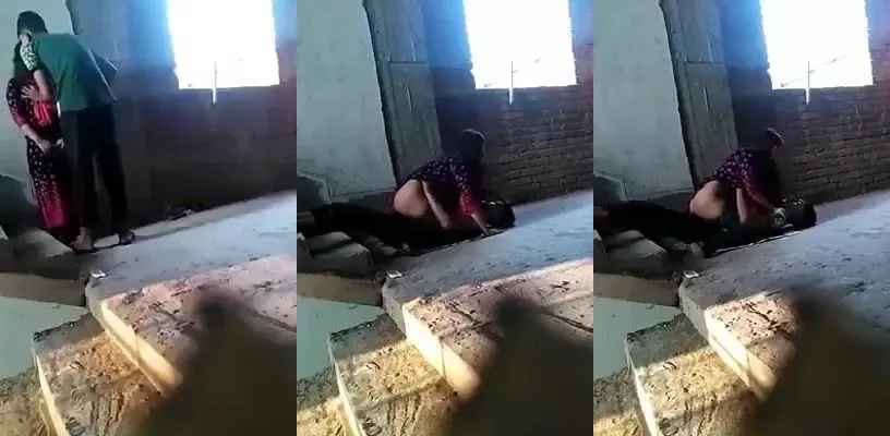 Bhojpuri young couple secretly fucking in construction building