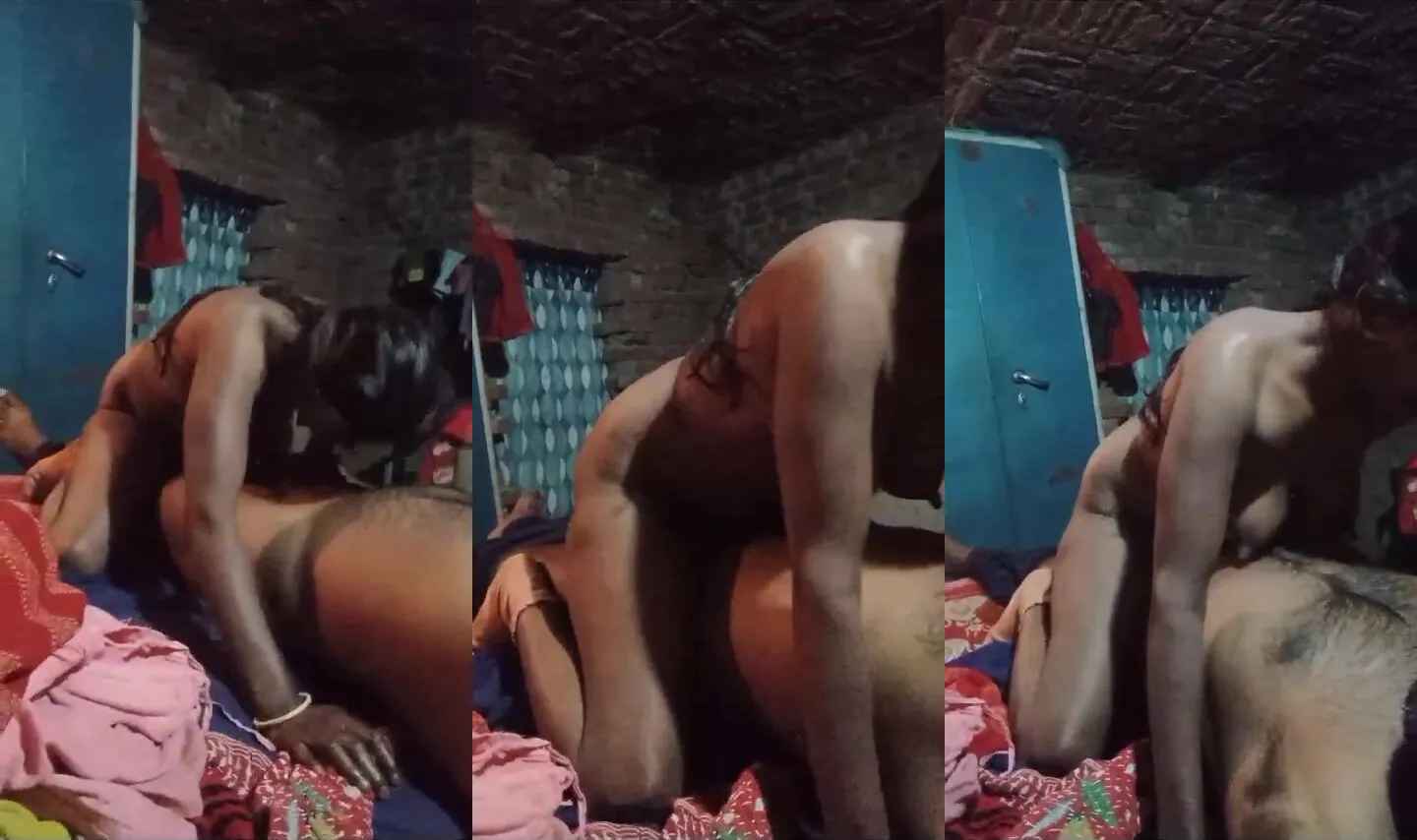 Bihari village housewife sucking and riding hubby's black cock