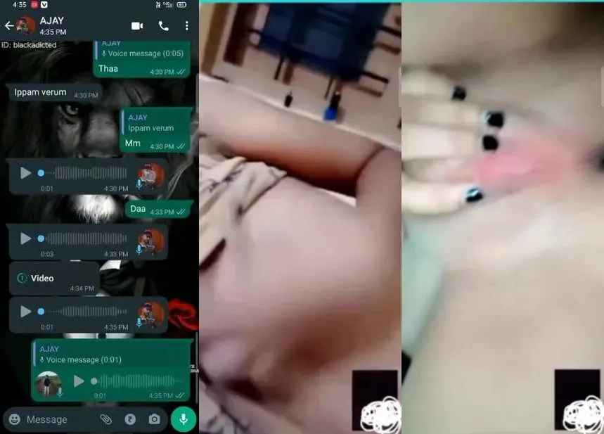 Chennai young girl shows big boobs and hot pussy on vc