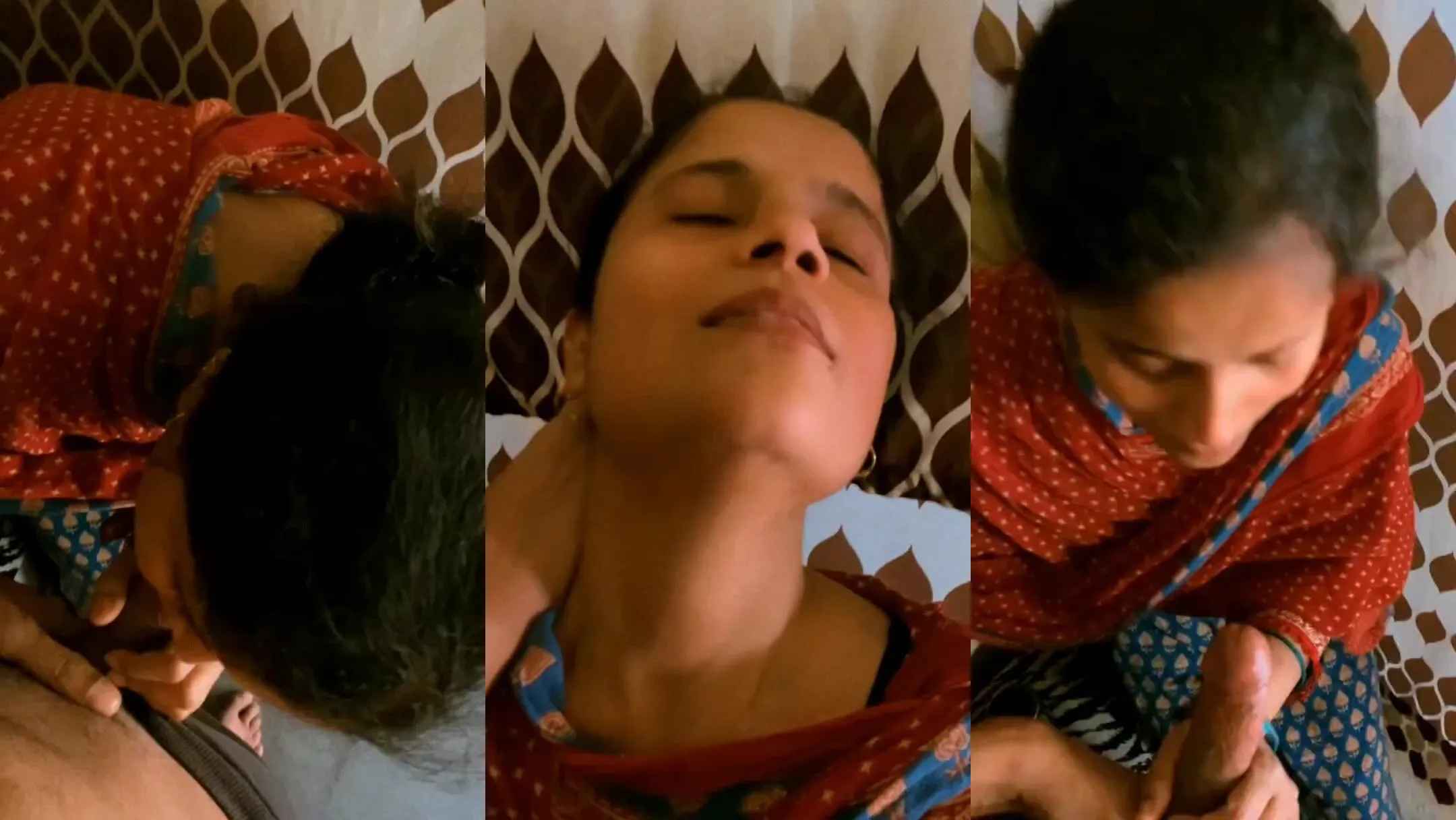 Desi bhabhi pleasing secret neighbour lover with deep blowjob