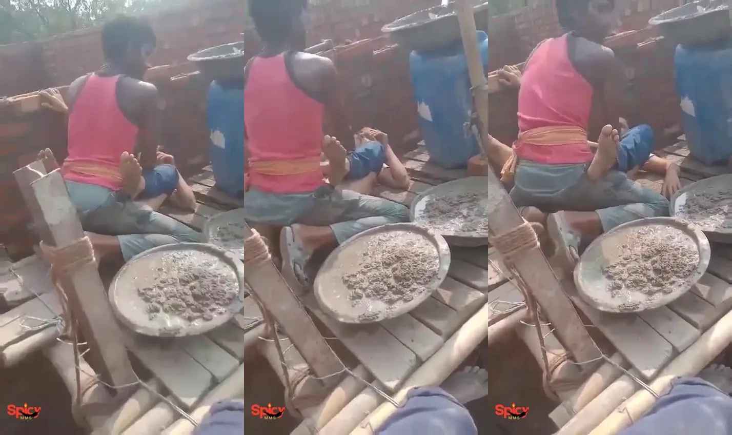 Desi labour boys fucking sexy house owner's girl on work site
