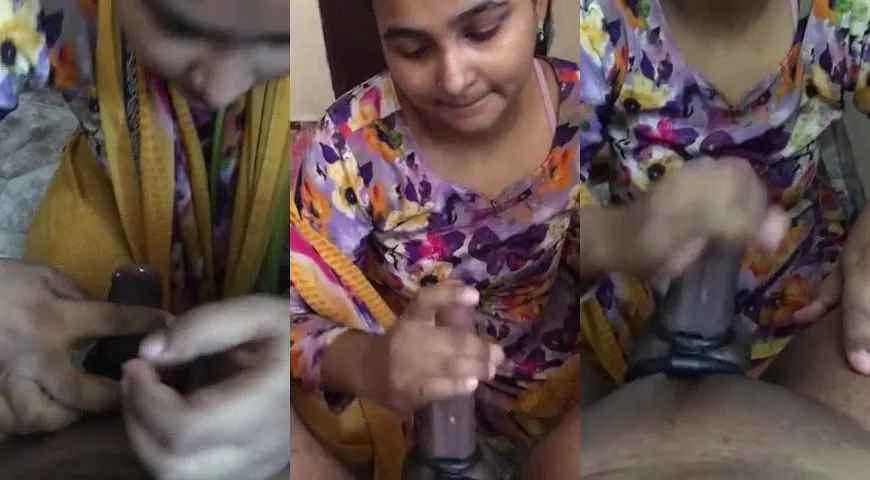 Desi Punjabi housewife giving stunning BJ with cumshot to neighbour