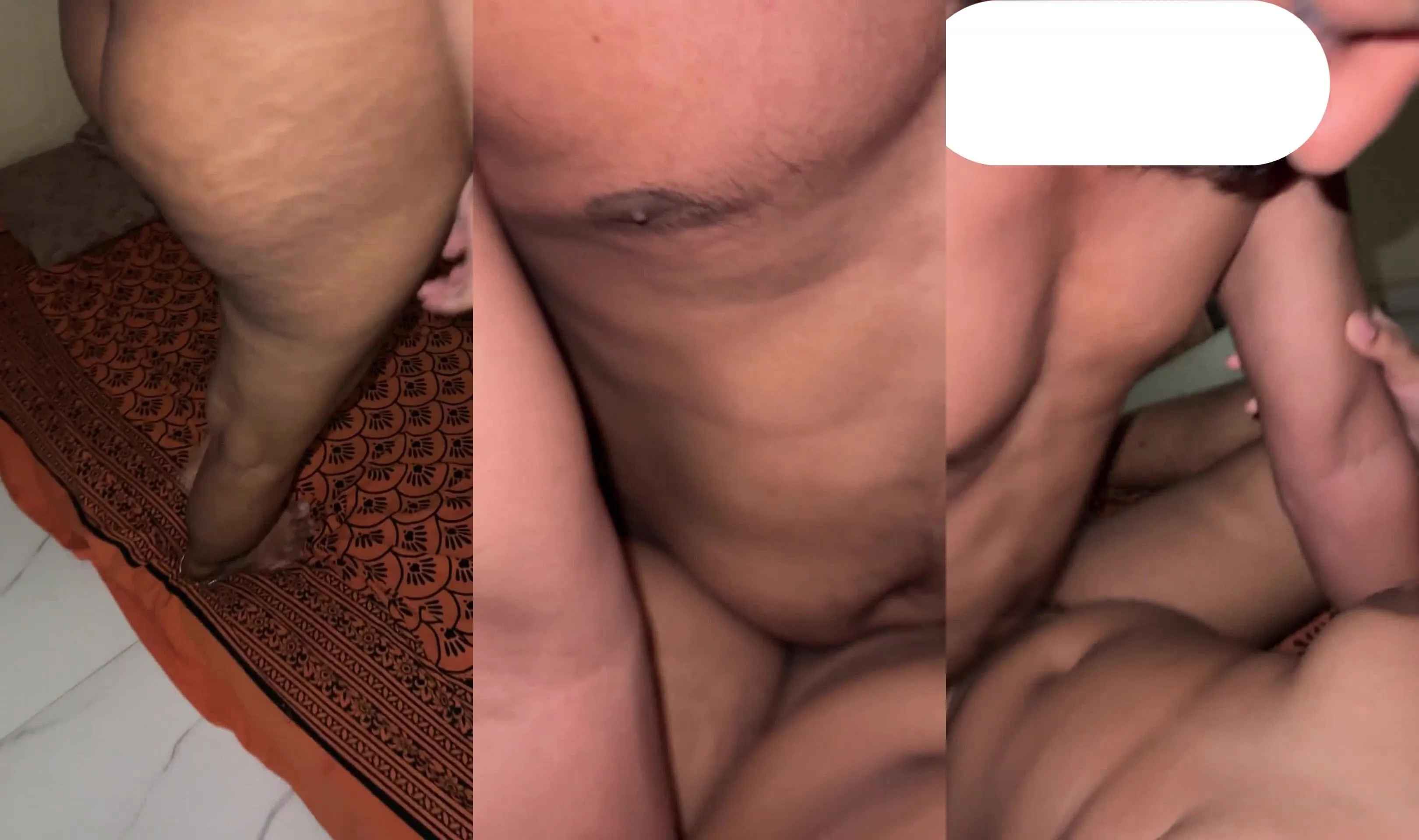 Desi young bhabhi's pussy banged and creampied by neighbour