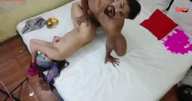 Famous Indian pornstar having BDSM fuck with young cute slut