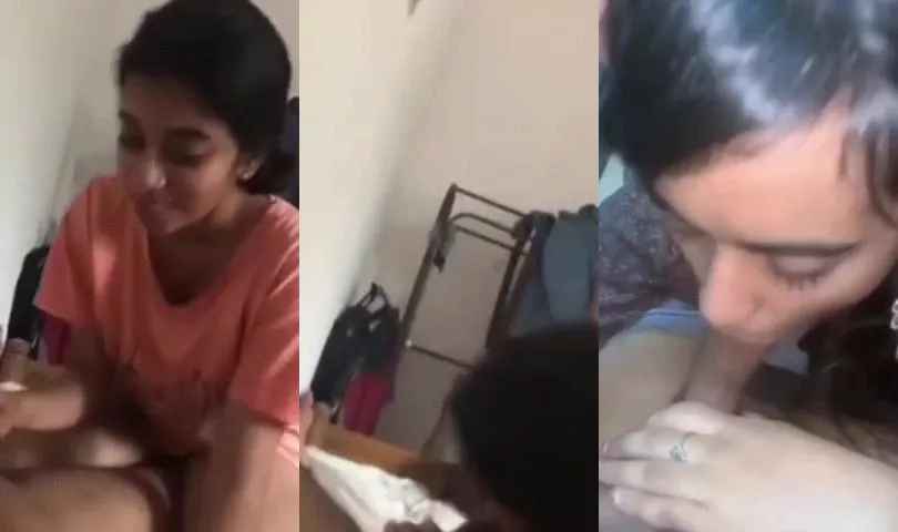 Hot college babe sweet blowjob and pussy drilling mms