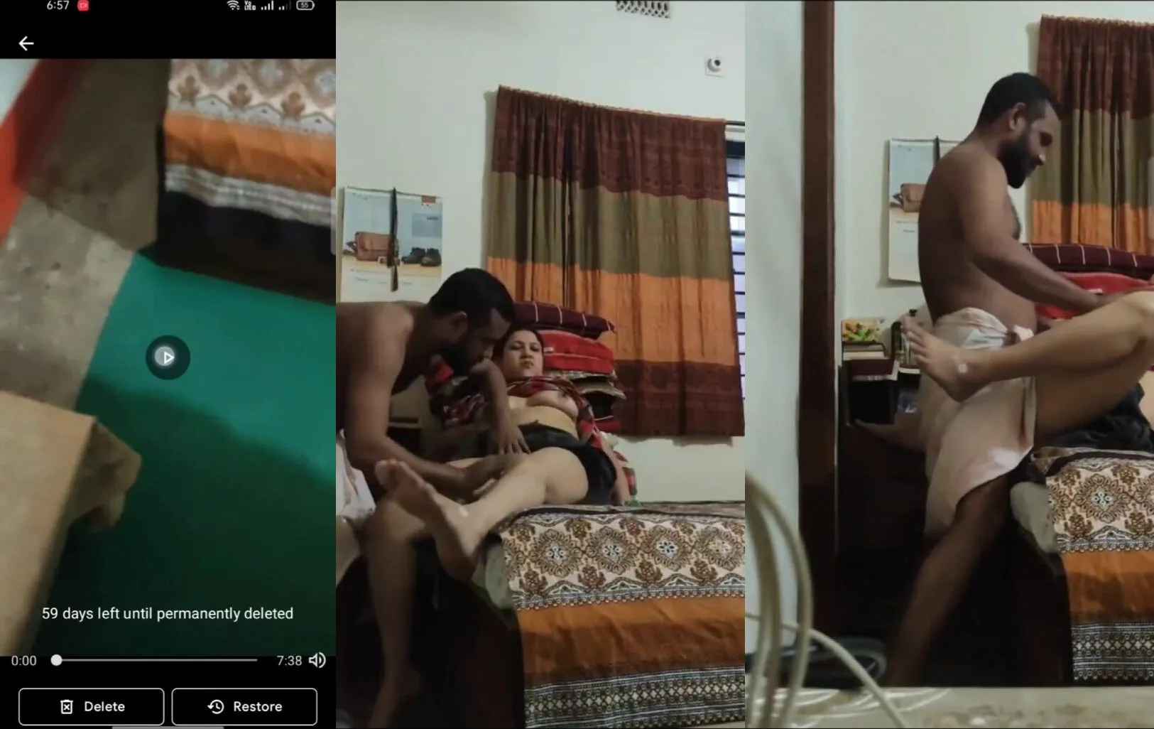 House worker enjoying fucking owner mistress on bed