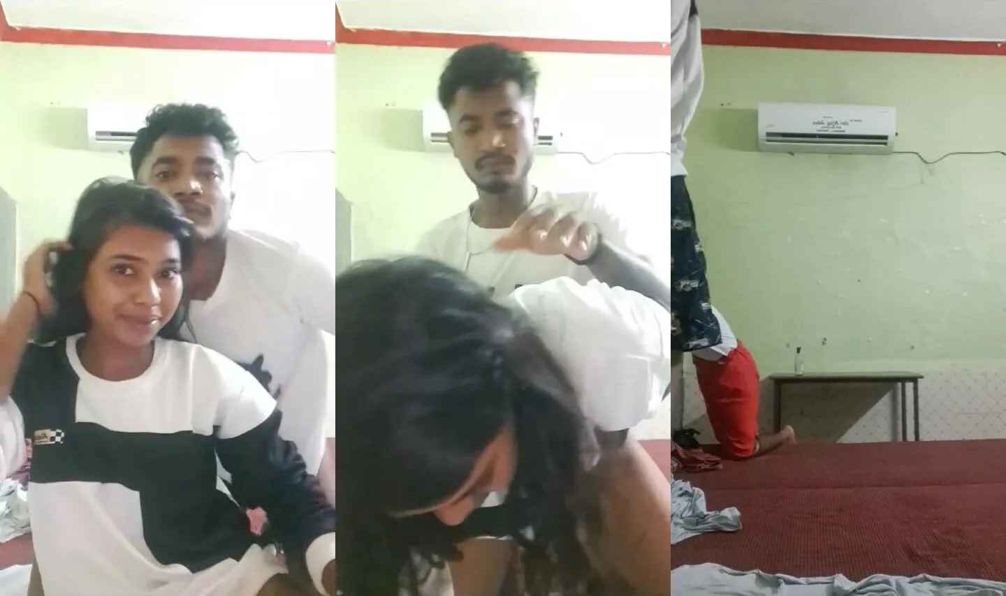 Indian college lovers fucking in doggy style sex on live cam