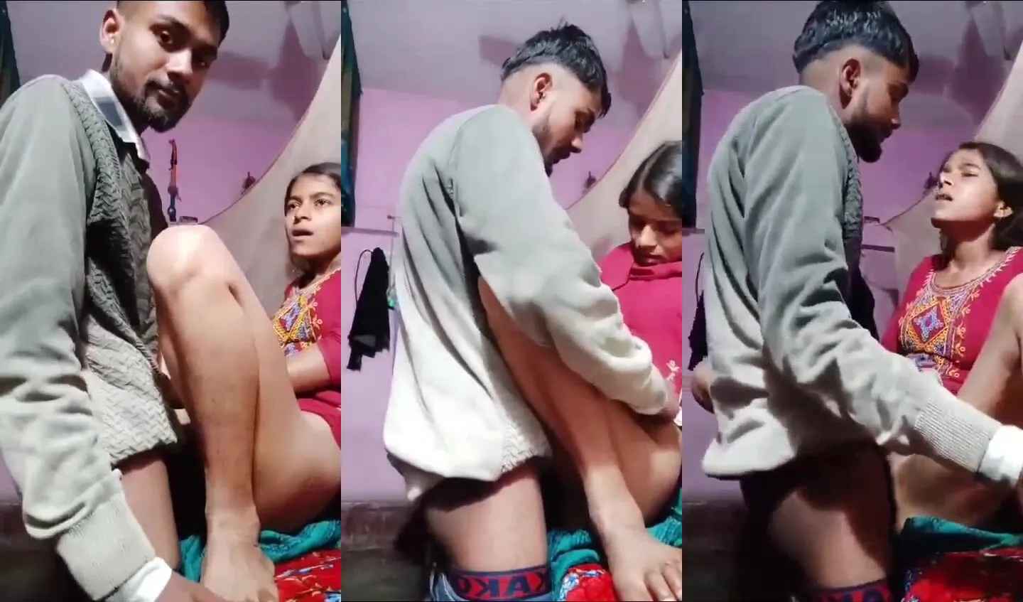 Indian desperate teenage slut satisfying wet pussy from brother