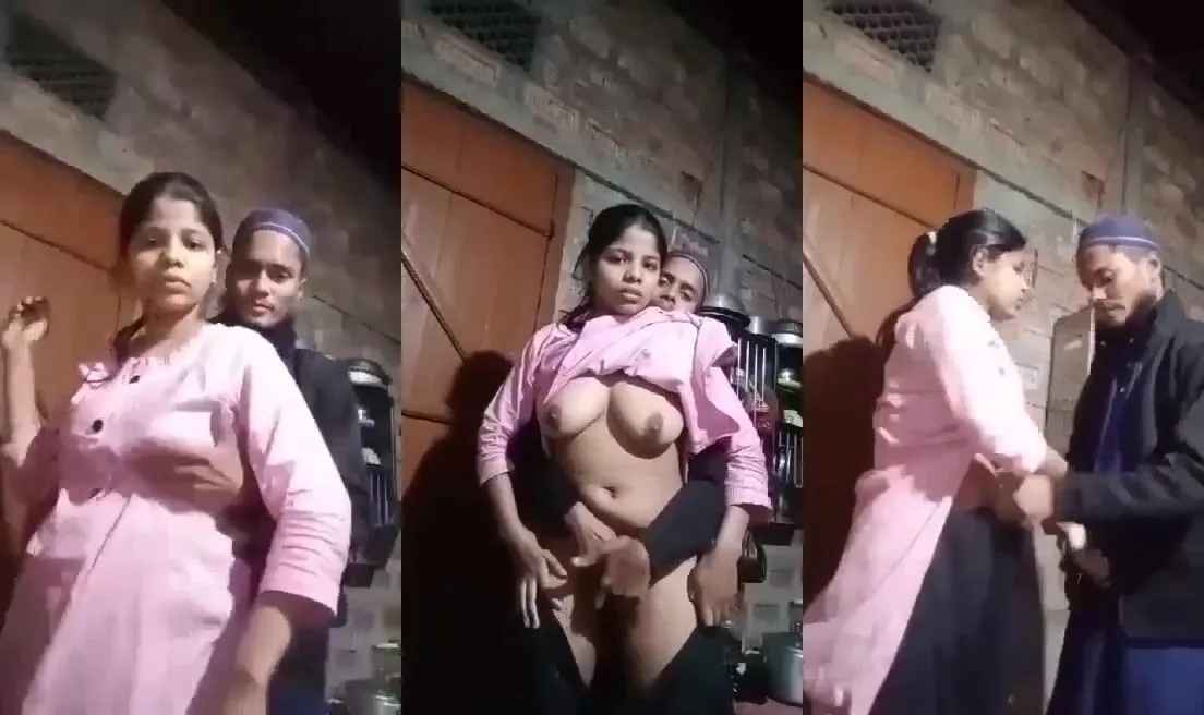 Indian Muslim cousins hot foreplay sex at home