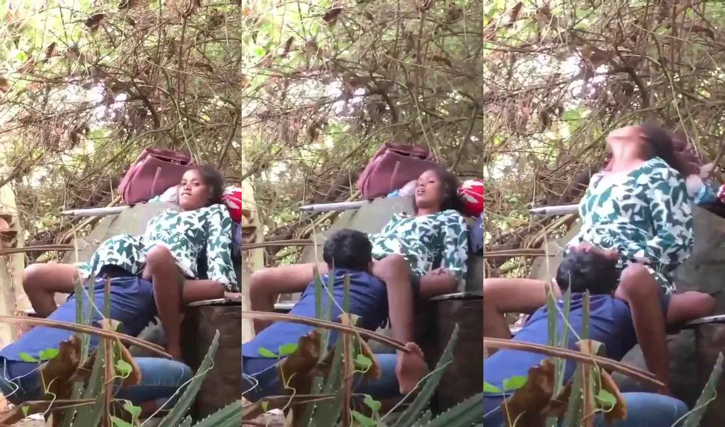 Kannada college boy wild pussy sucking behind college building