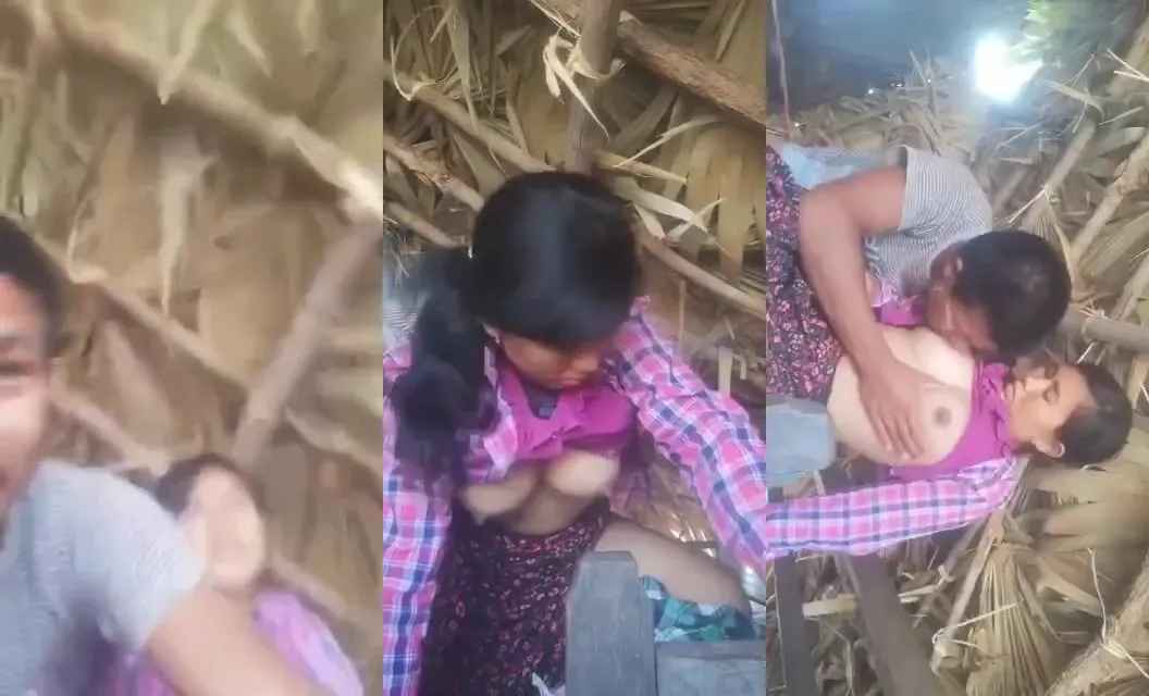 Manipuri village couple intense outdoor sex in farm