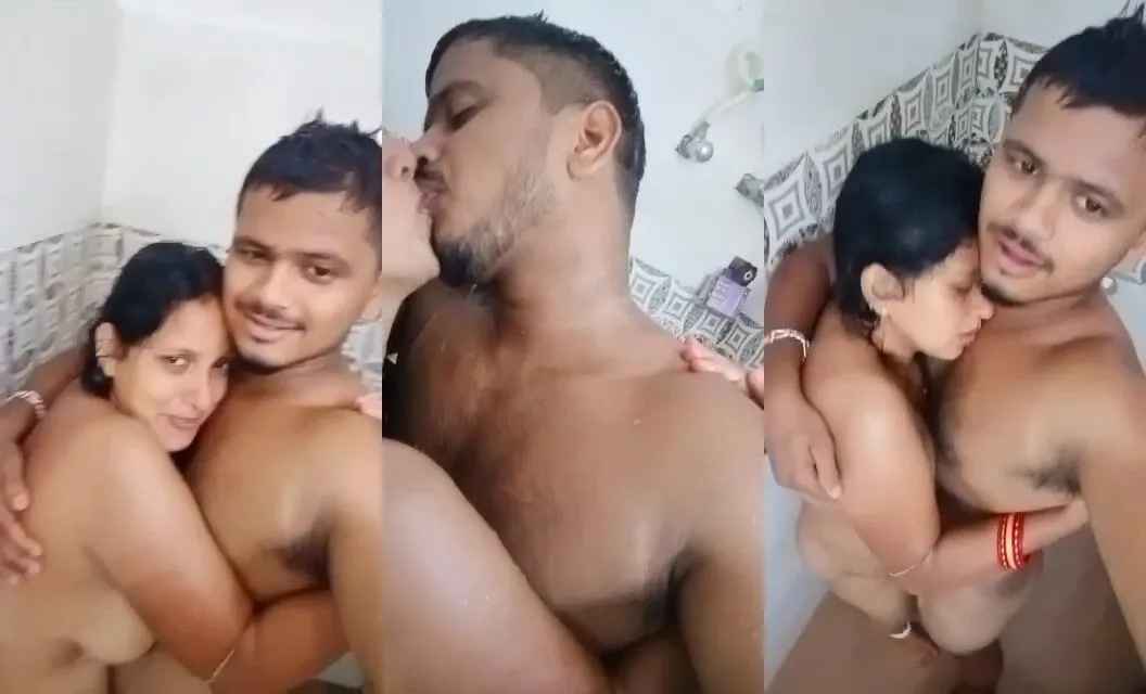 Married commerce teacher and young college boy lovely romance in bathroom