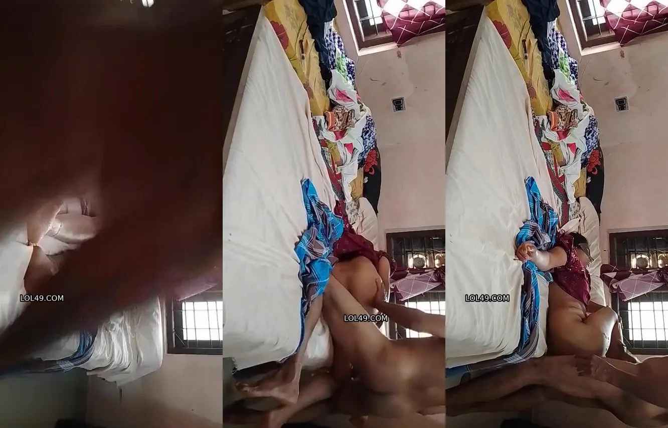 Masked Telugu aunty having extra-marital affair sex at home