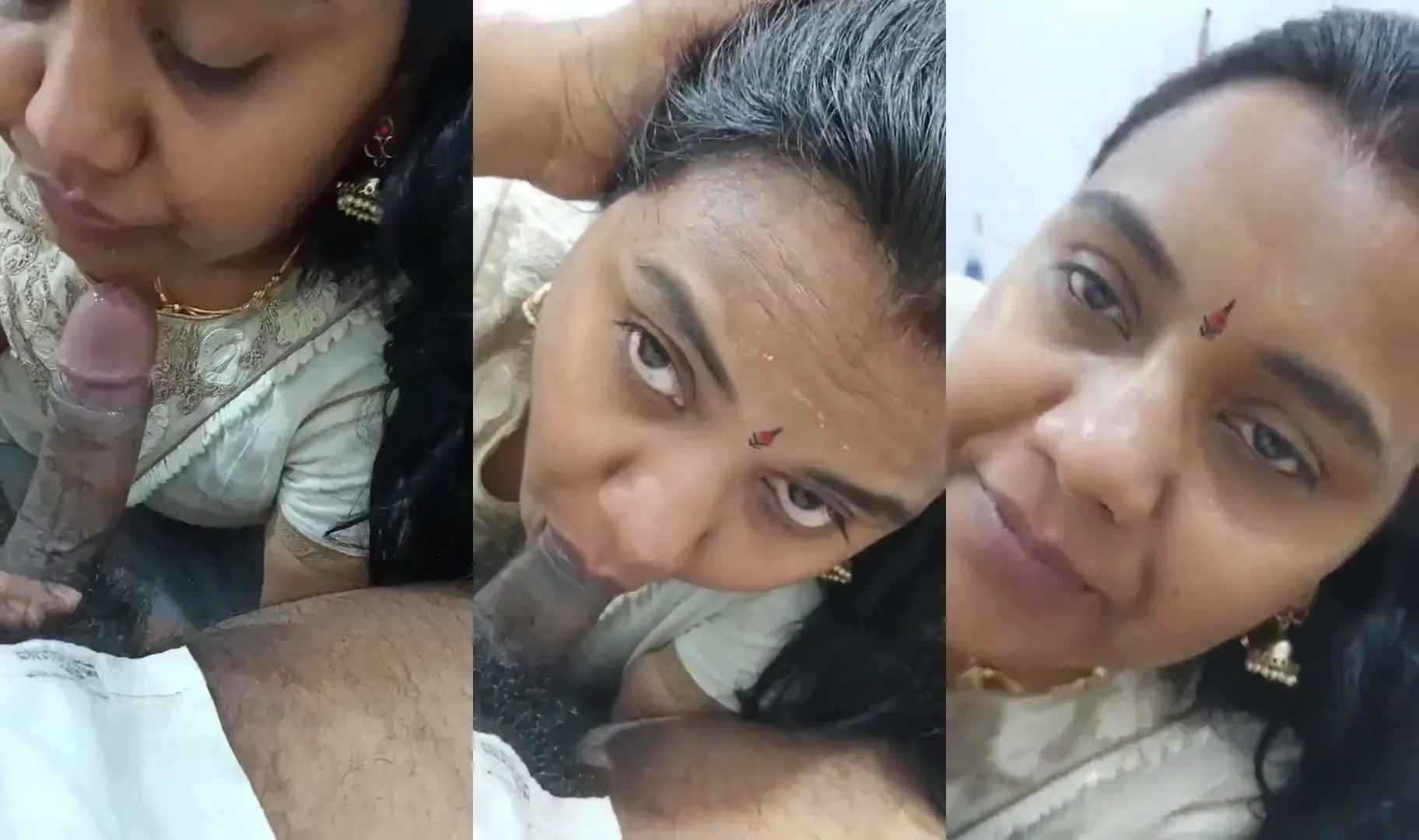 Mature Chennai housewife sucked hubby's dick and swallowed cum