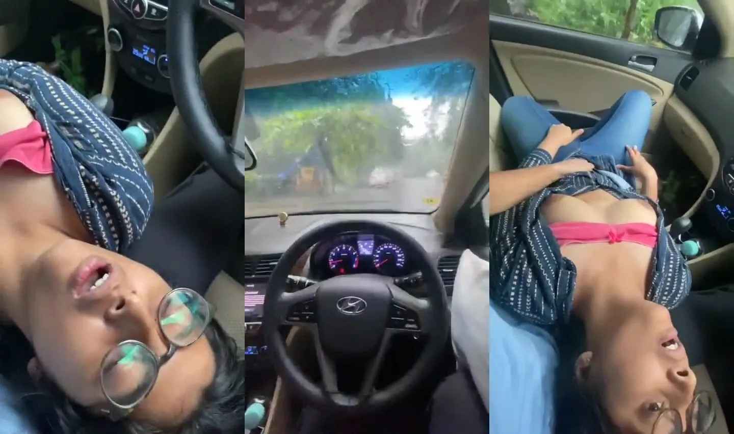 Mumbai horny guy arousing gf by fingering pussy in car