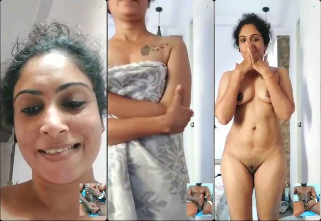 Naked shy slut makes his mascular masturbating bf to cum on vc