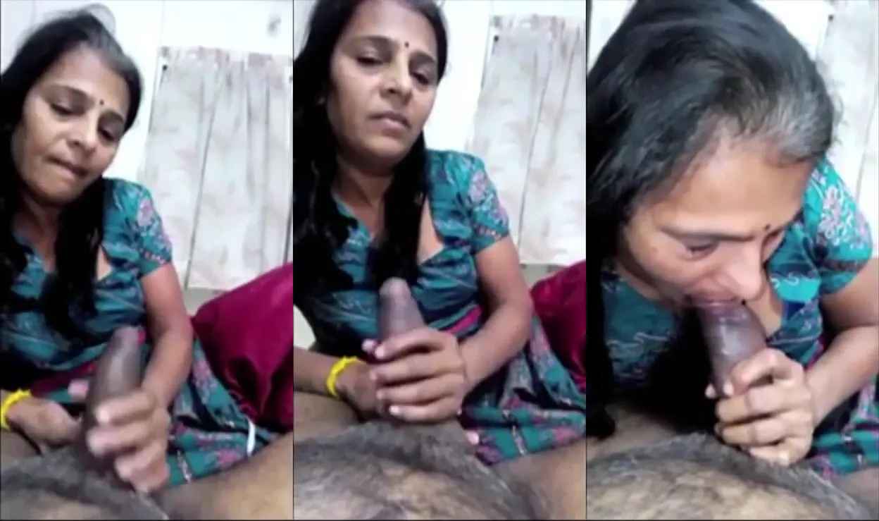 New Delhi mature aunty sucking neighbour's dick when husband went out
