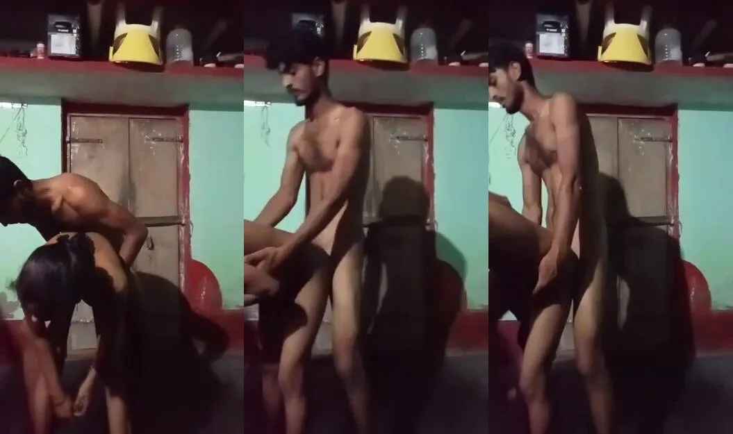 Newwed Marathi village couple hot standing fuck mms