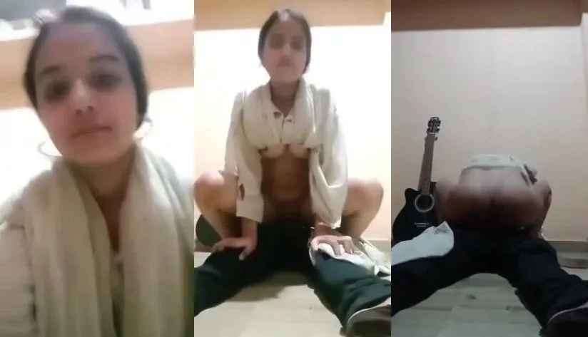 Pakistani hot bhabhi and Guitarist man viral leaked sex mms