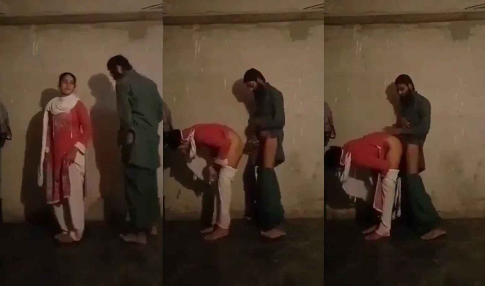 Pakistani Muslim miya-biwi standing doggy style porn mms