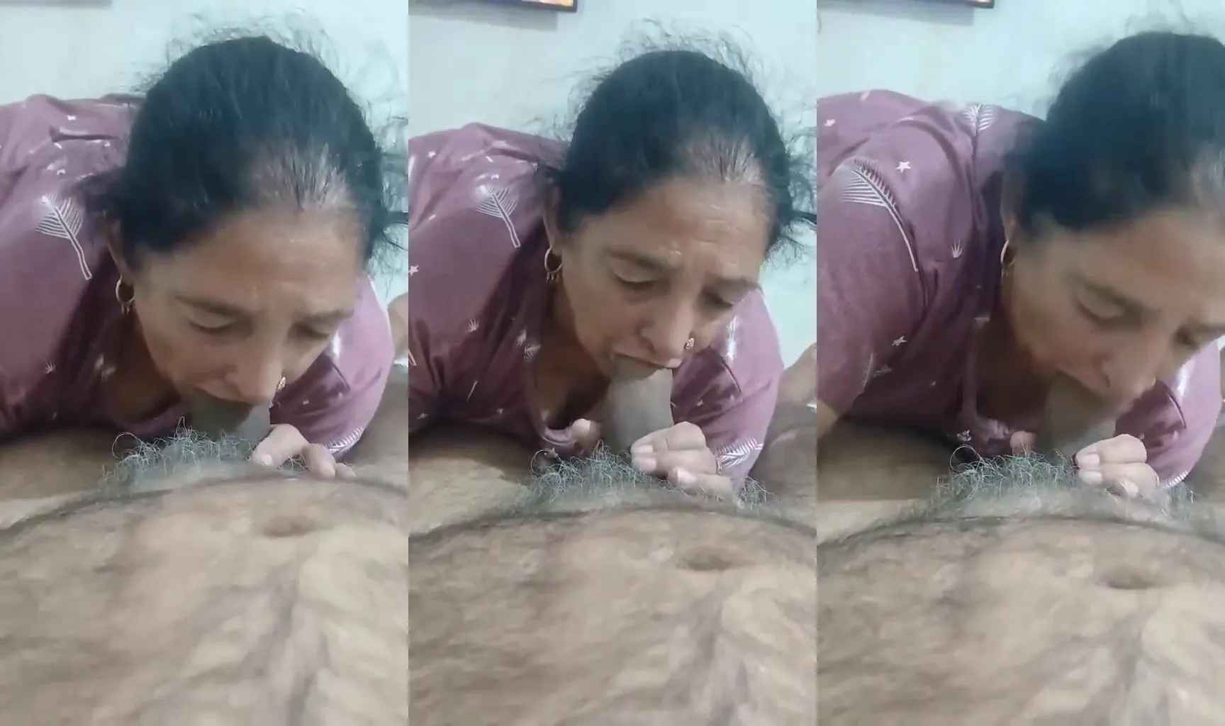 Punjabi old aunty spicy blowjob with neighbour old man