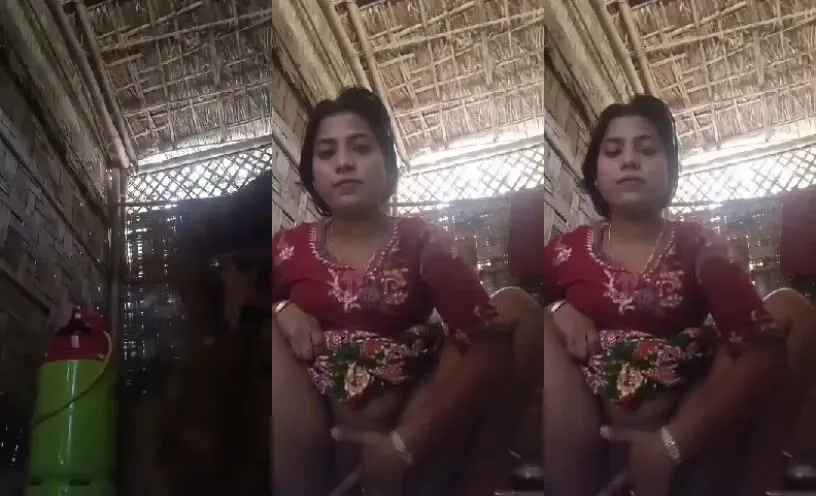 Rajasthani village housewife hot solo sex mms