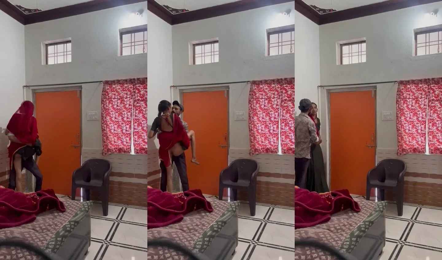 Rajasthani young girl's pussy drilled wildly in standing pose by bf