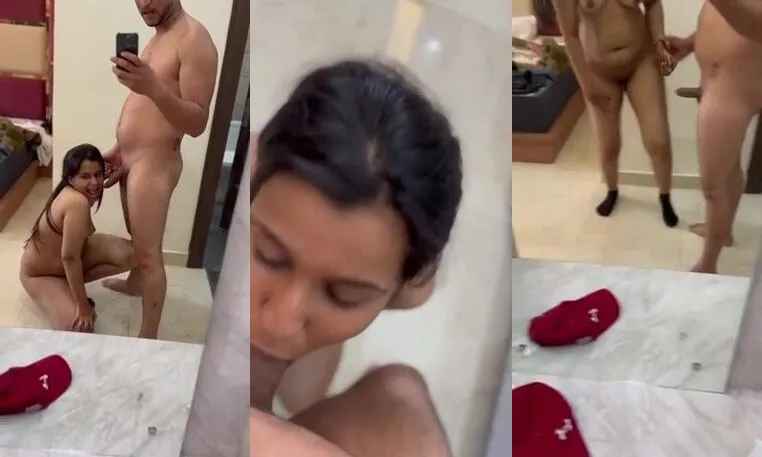 Rich boyfriend gets deeply sucked cock from girlfriend in Oyo hotel