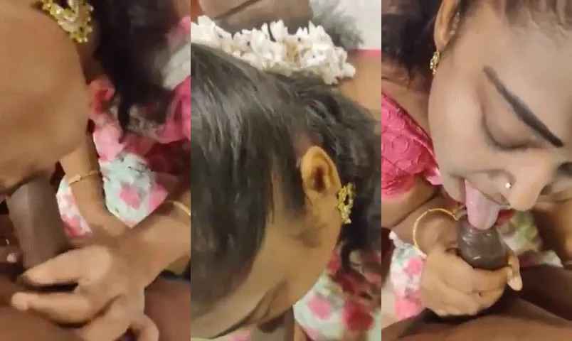 Shy Marathi bhabhi sucking horny brother-in-law's cock at early morning