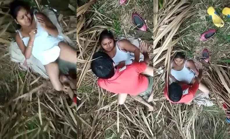 South Indian chubby girl enjoying outdoor sex with lover