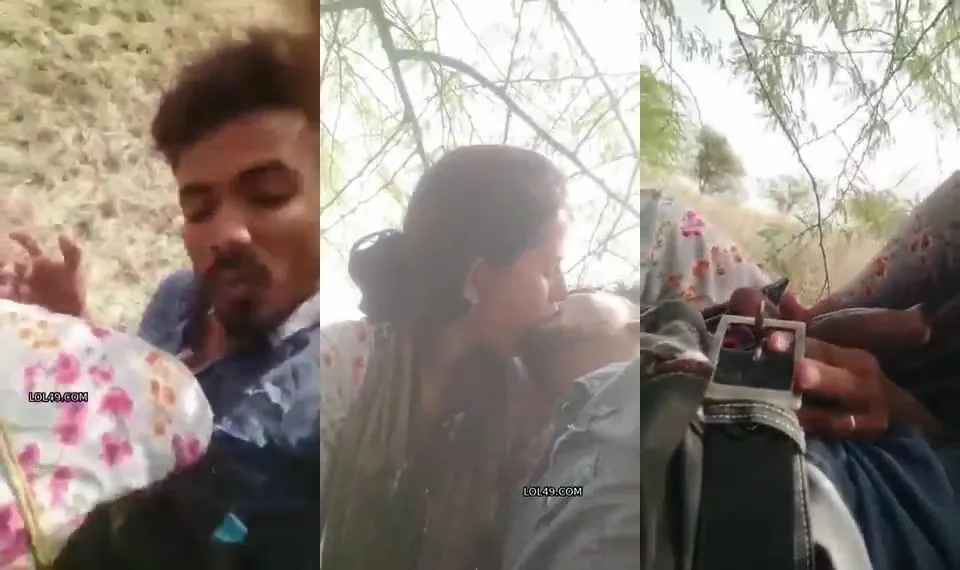 Unsatisfied village bhabhi sucking local lover's cock in forest