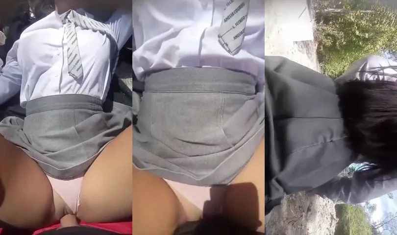Young college girl outdoor fuck with sexy boyfriend
