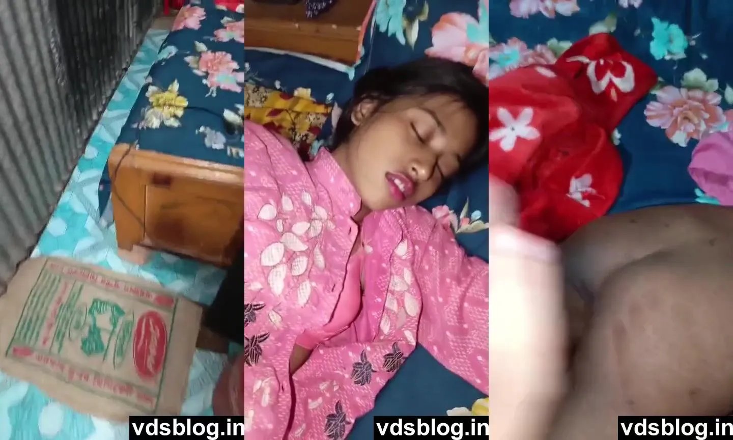 Bangladeshi horny brother shows his sleeping sister's boobs and ass