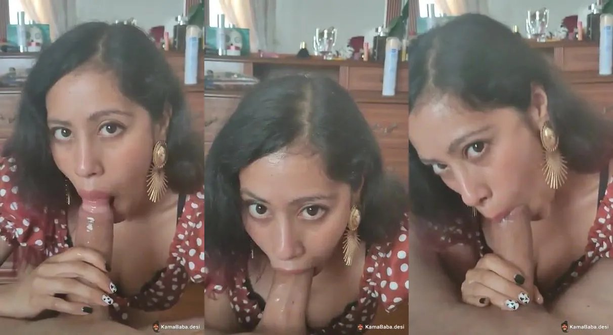 Beautiful desi girl's stunning BJ and hand play makes bf cum fast
