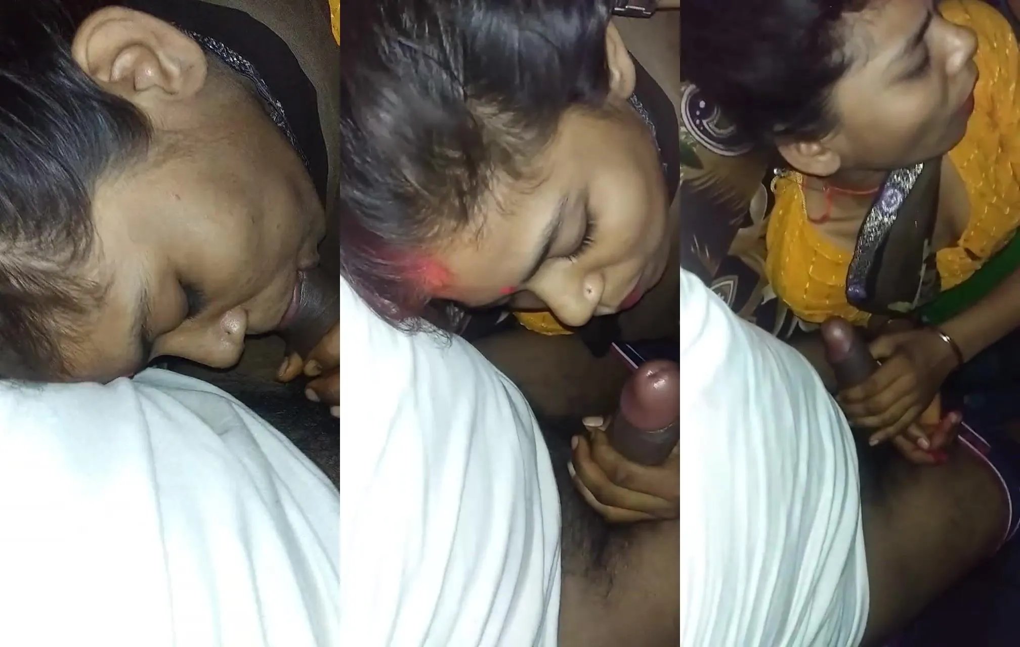 Bhojpuri bhabhi cheating and secretly sucking devar's cock in midnight