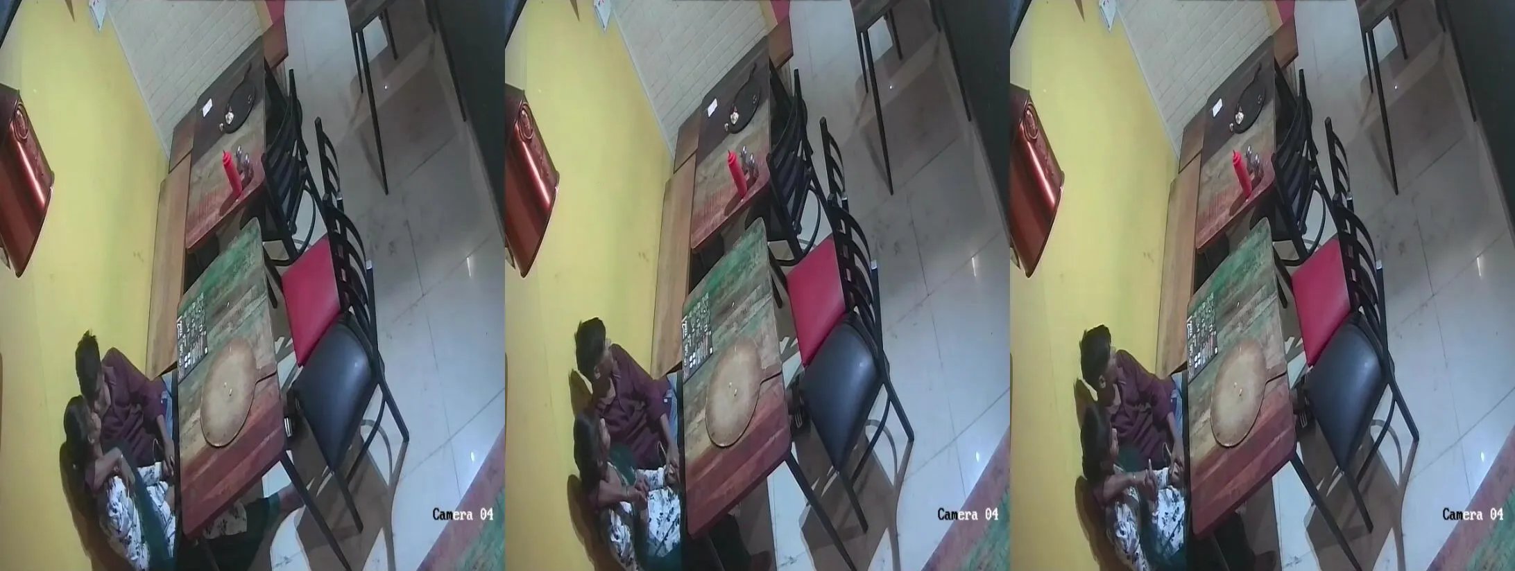 College desi lovers hidden mms of romancing in restaurant