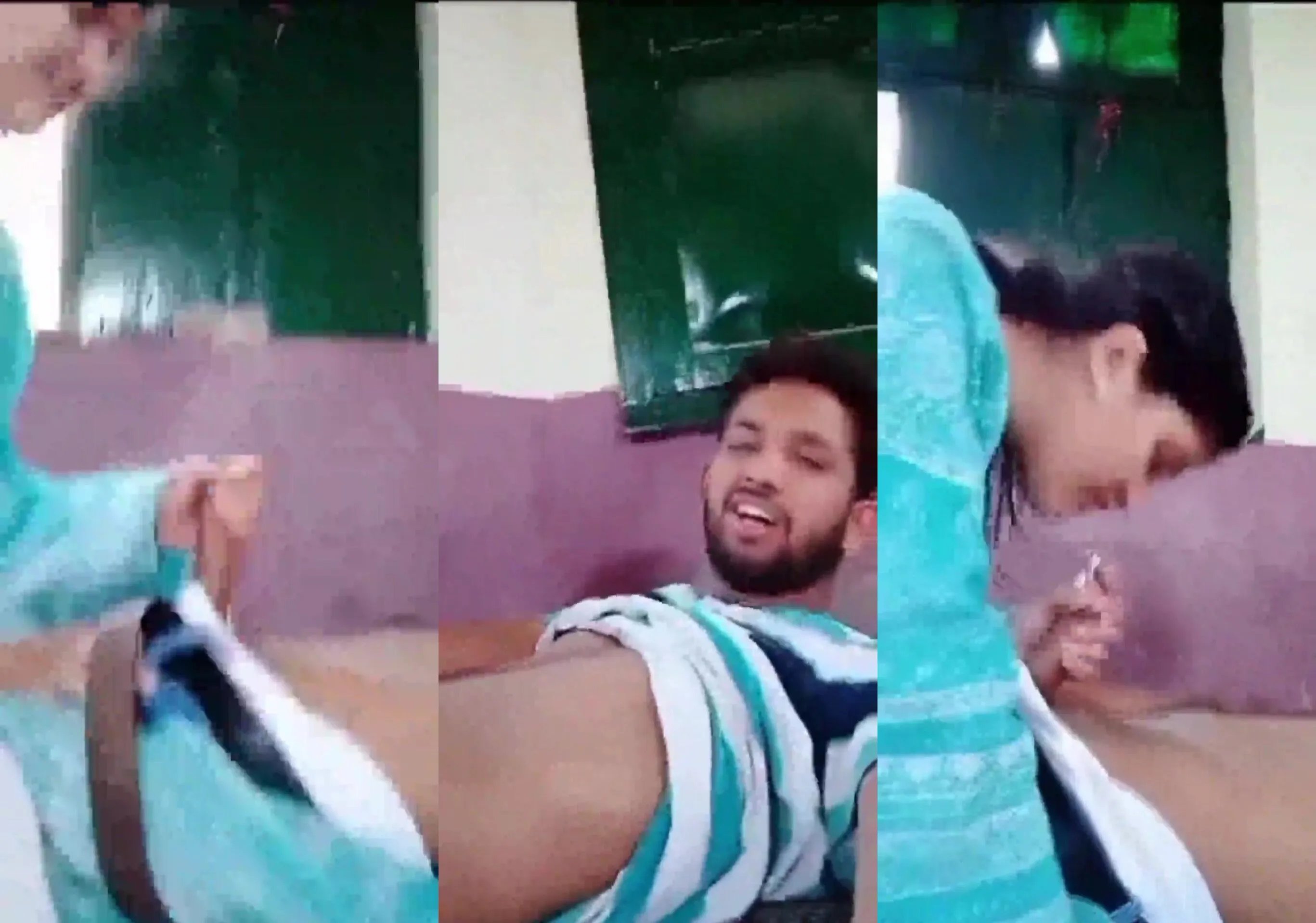 Cute girl sucking dick of his muslim bf with cute smile