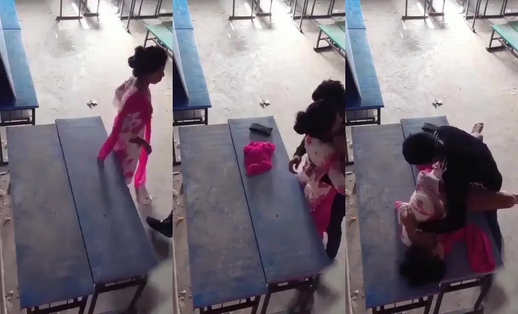 Desi college couple passionate sex in classroom