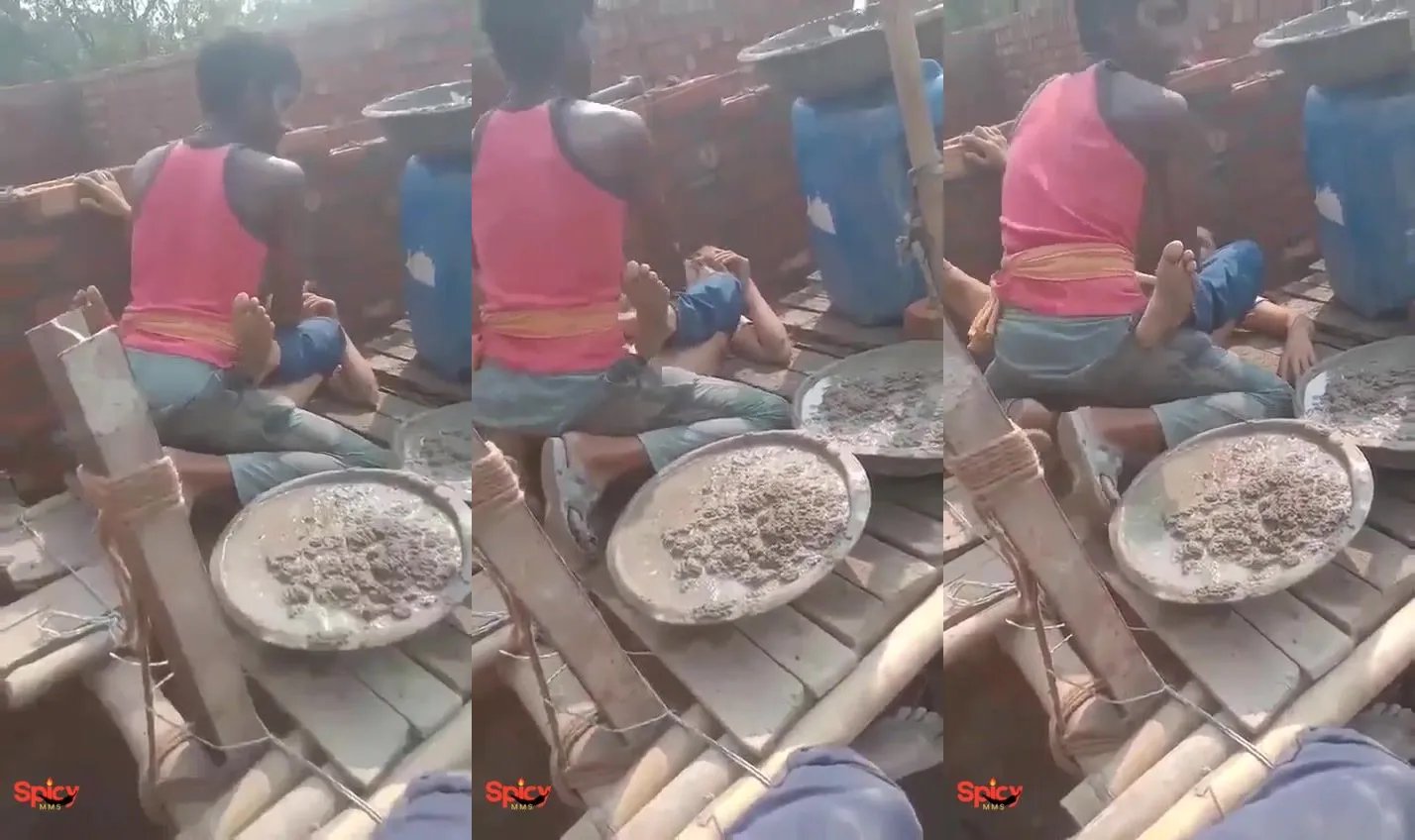 Desi labour boys fucking sexy house owner's girl on work site