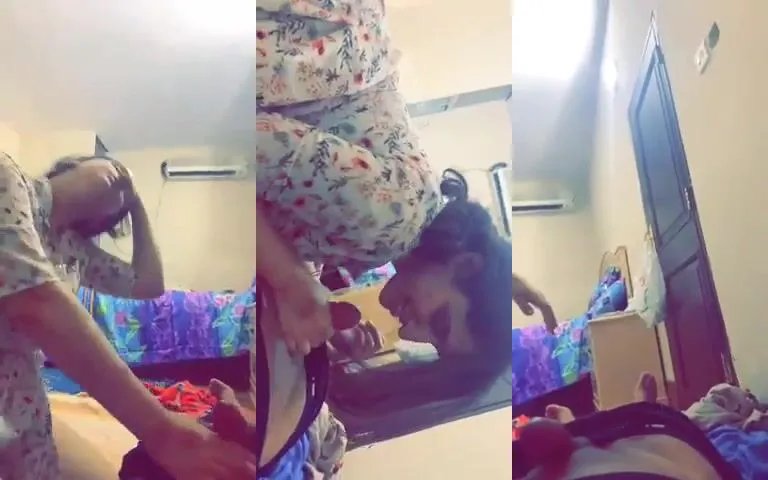 Desi Romantic husband and wife BJ and romance in hindi