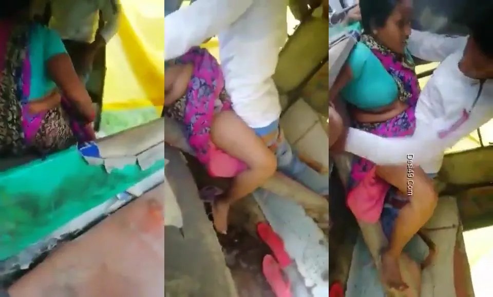 Desi village aunty viral chudai with young boy in rikshaw