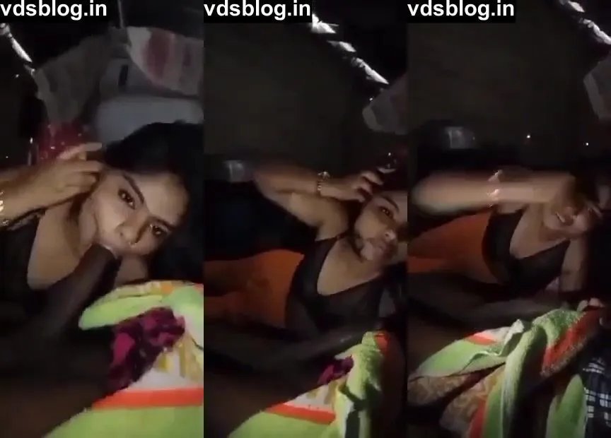 Gujarati girl sucking her boyfriend's big black cock sweetly