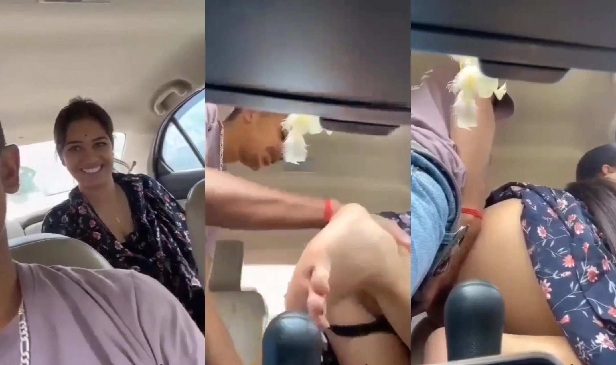 Haryanvi cute couple intense sex and romance in car