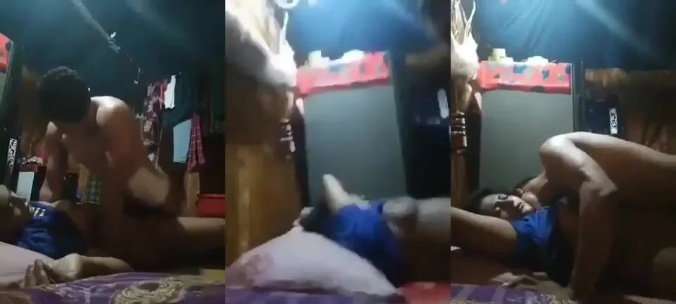 Horny South Indian village guy fucking his chubby sleeping wife